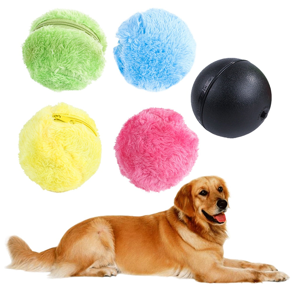 5-15pcs Battery Powered Pet Electric Magic Roller Toy Ball Automatic Dog Cat Interactive Funny Floor Clean Products Fun toys