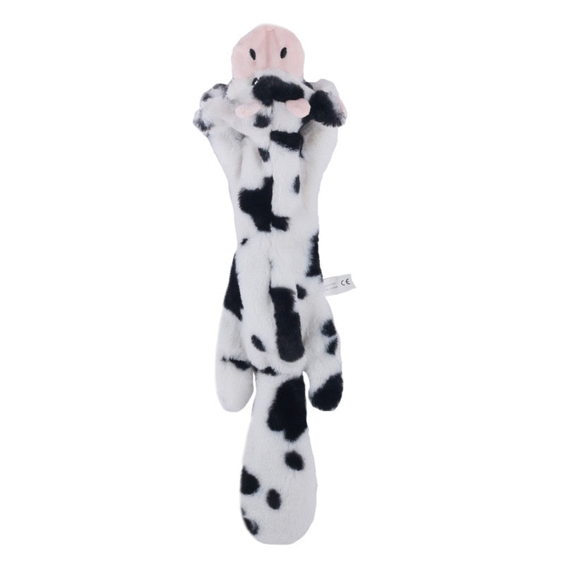 Funny Plush Dog Squeaky Toys Cute Animal Fox Lion Rabbit Shape Small Large Dogs Interactive Chew Toy Pet Accessories