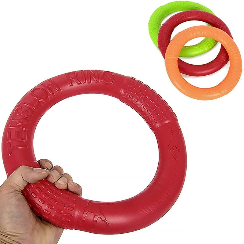 Dog Flying Discs EVA Dog Training Ring Puller Resistant Bite Floating Toy Puppy Outdoor Interactive Game Playing Products Supply