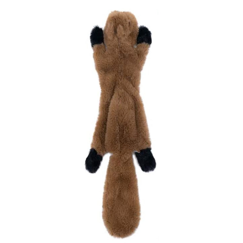 Funny Plush Dog Squeaky Toys Cute Animal Fox Lion Rabbit Shape Small Large Dogs Interactive Chew Toy Pet Accessories
