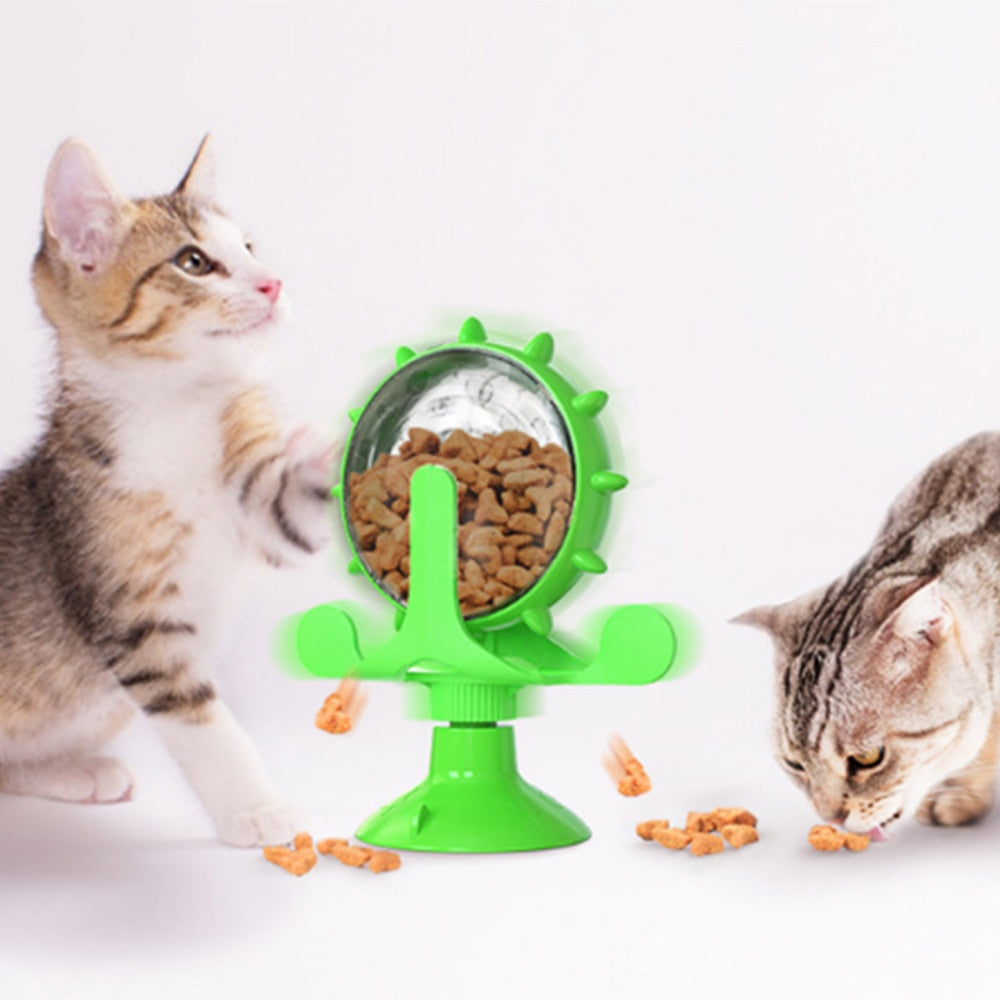 Dog Leaky Food Feeder Toys Interactive Rotatable Wheel Toy for Kitty Cat Dog Pet Products Accessories