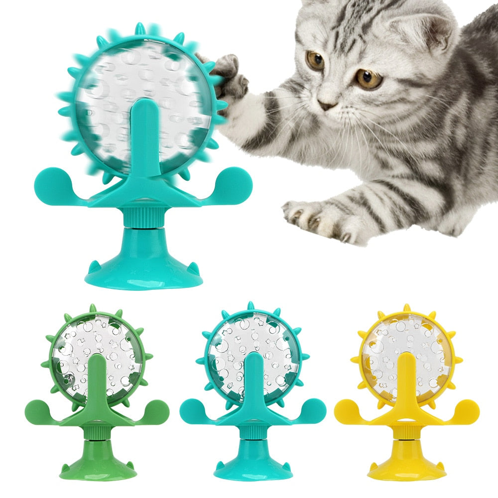 Dog Leaky Food Feeder Toys Interactive Rotatable Wheel Toy for Kitty Cat Dog Pet Products Accessories