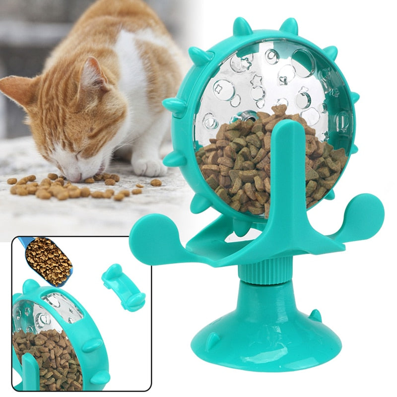 Dog Leaky Food Feeder Toys Interactive Rotatable Wheel Toy for Kitty Cat Dog Pet Products Accessories