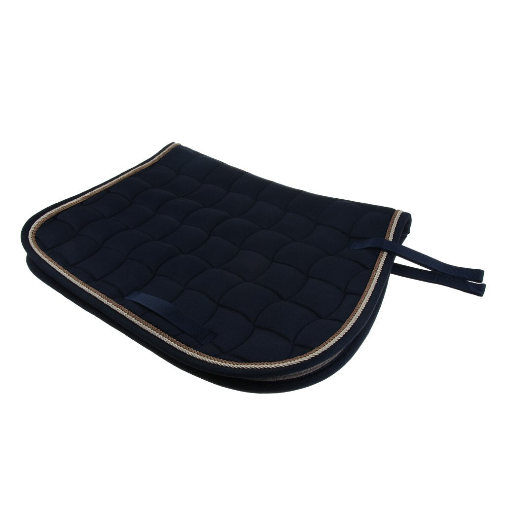 Cotton Quilted Horse Saddle Cloth Equestrian Saddle Pads with Piped Edge 69x50cm Horse Equipment седло для лошади