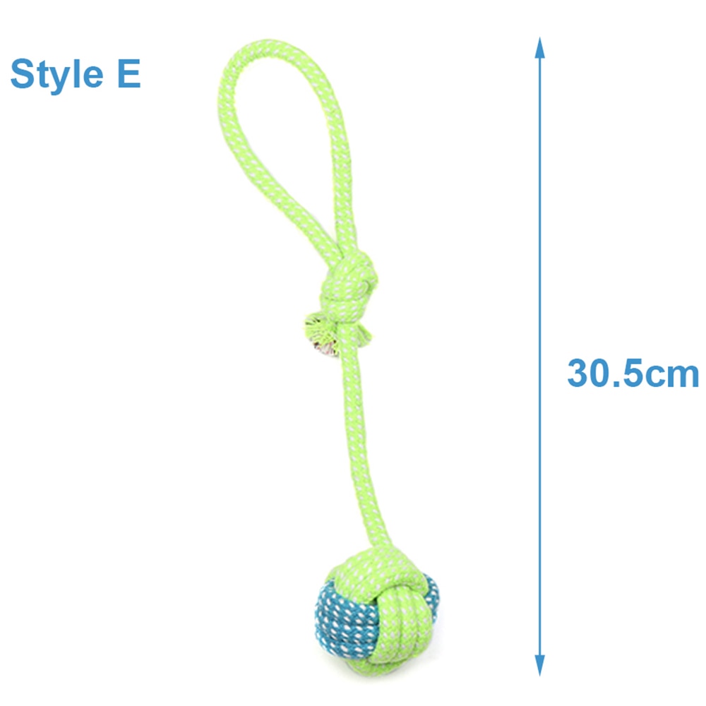Dog Toy Rope Ball Toy for Small Medium Dogs Outdoor Training Toy for Dogs Teeth Cleaning Tug Toy Interactive Knot Rope TY0078