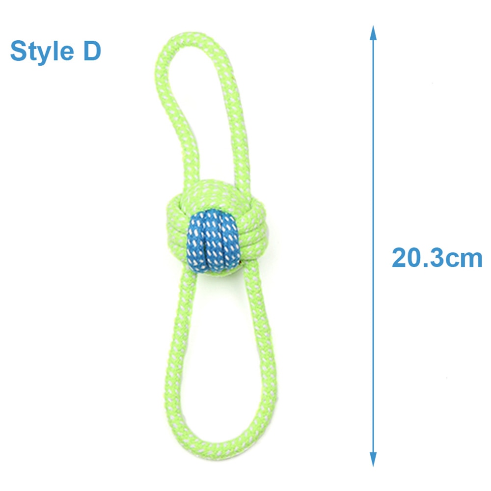 Dog Toy Rope Ball Toy for Small Medium Dogs Outdoor Training Toy for Dogs Teeth Cleaning Tug Toy Interactive Knot Rope TY0078