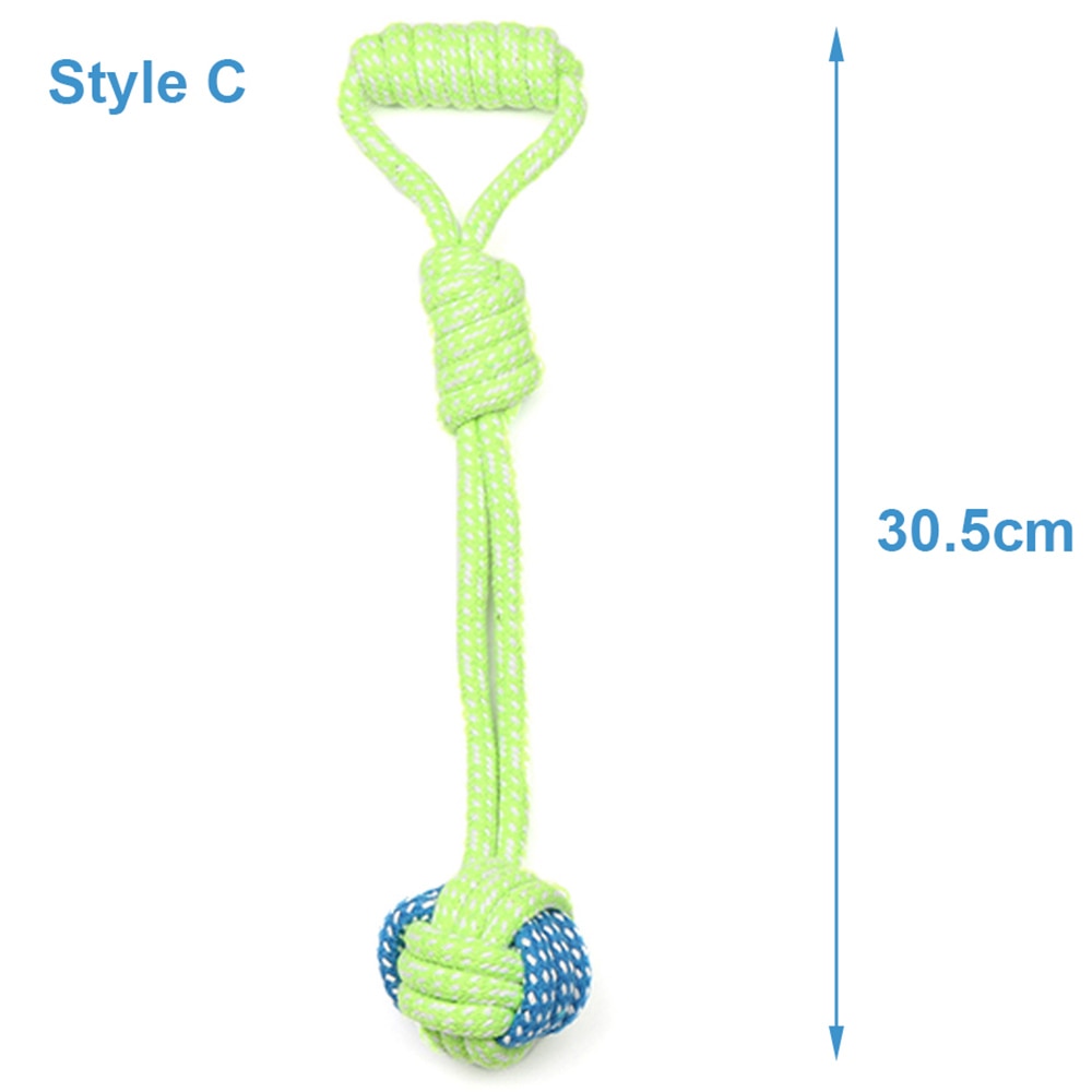 Dog Toy Rope Ball Toy for Small Medium Dogs Outdoor Training Toy for Dogs Teeth Cleaning Tug Toy Interactive Knot Rope TY0078