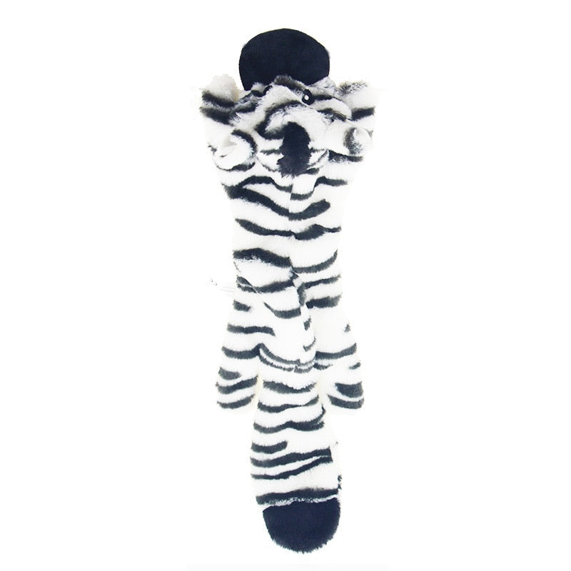 Funny Plush Dog Squeaky Toys Cute Animal Fox Lion Rabbit Shape Small Large Dogs Interactive Chew Toy Pet Accessories