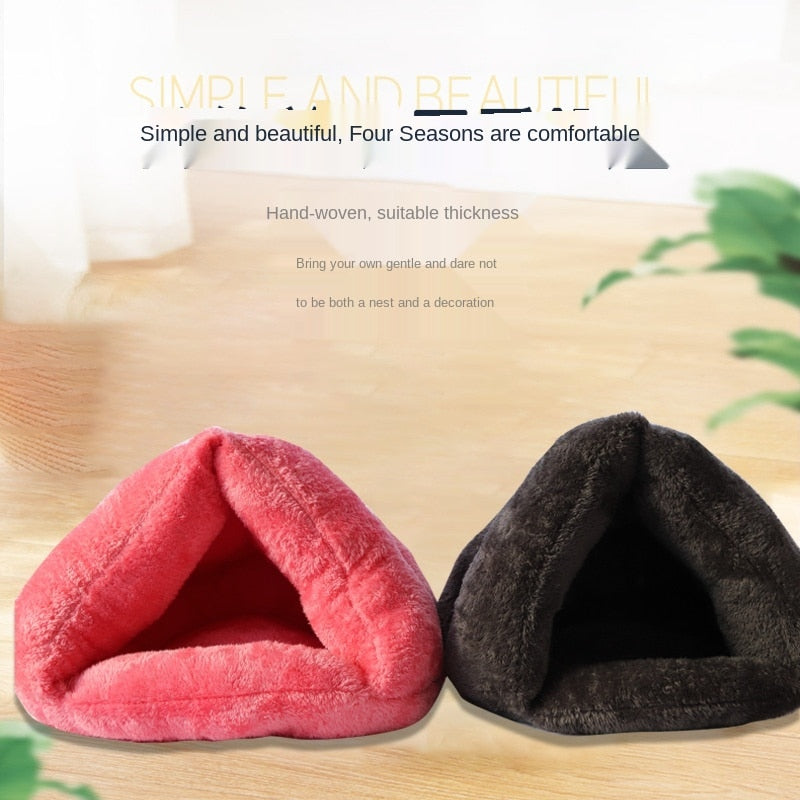 Pet Bed Super Soft Dog Washable plush Dog Kennel Deep Sleep cat litter mat House Sofa suits For Dog Chihuahua cats home Basket