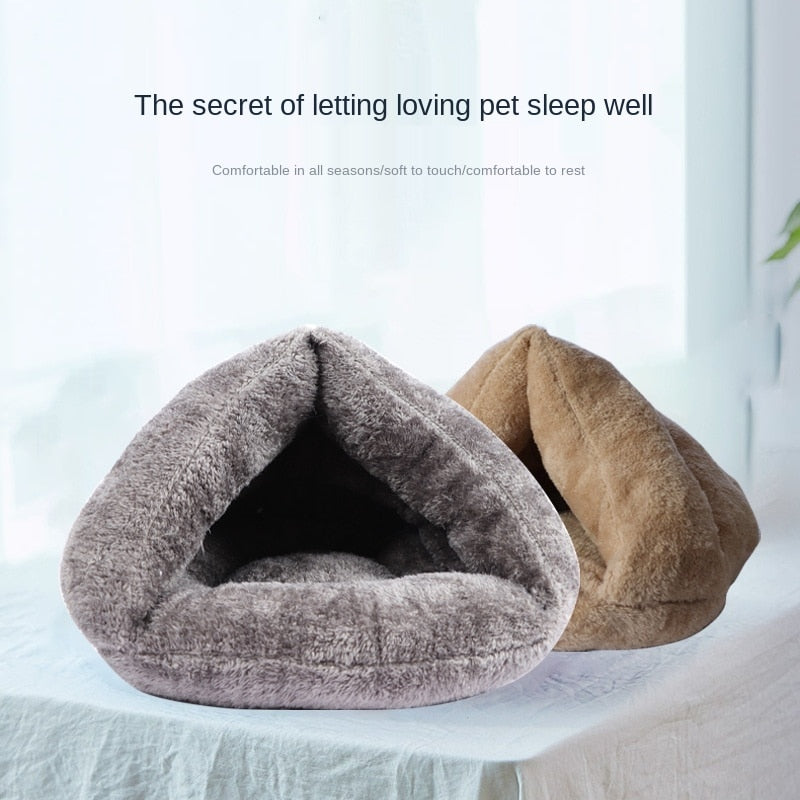 Pet Bed Super Soft Dog Washable plush Dog Kennel Deep Sleep cat litter mat House Sofa suits For Dog Chihuahua cats home Basket