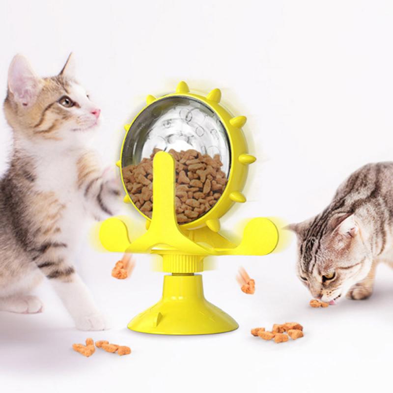 Dog Leaky Food Feeder Toys Interactive Rotatable Wheel Toy for Kitty Cat Dog Pet Products Accessories