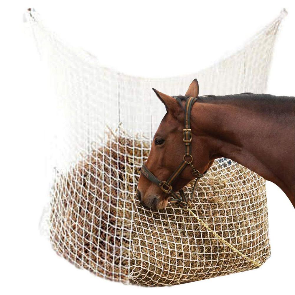 Small Holes Hay Net For Horses Slow Feed Haynet Hay Bag For Horses Slow Feeder Woven Mesh Bag Horse Net Bags For Full Day Feed