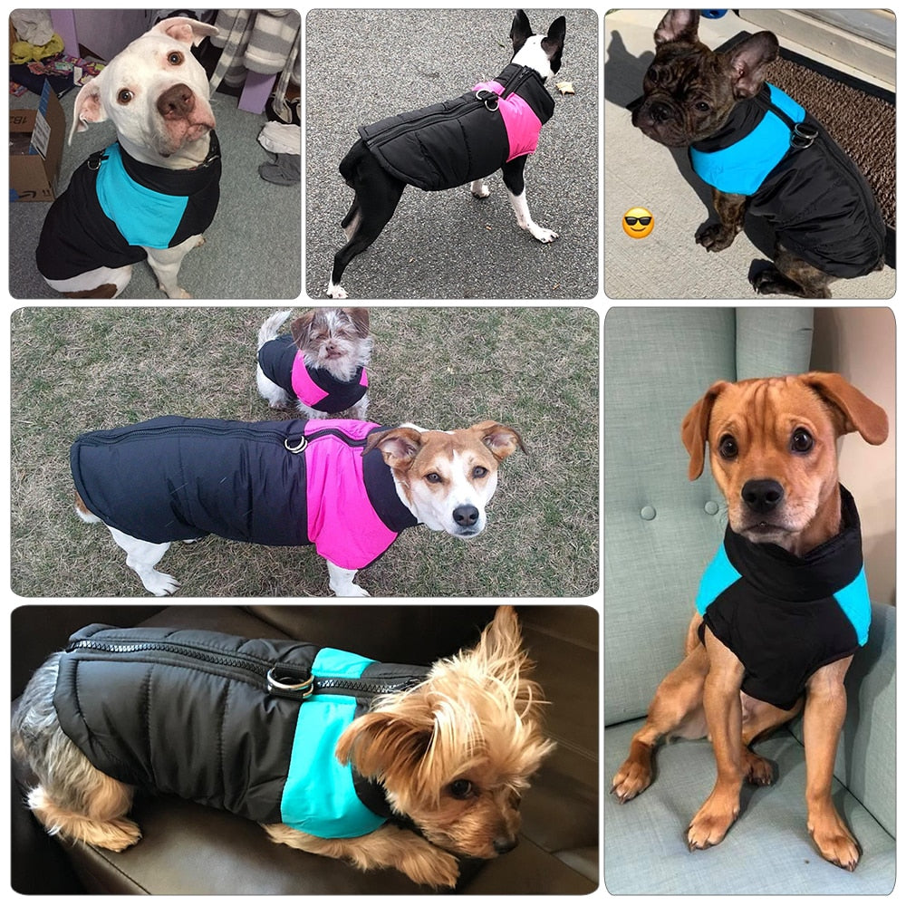 Winter Dog Clothes Pet Coat Puppy Jacket French Bulldog Vest Waterproof Warm Clothes For Small Big Dogs Free Shipping Items