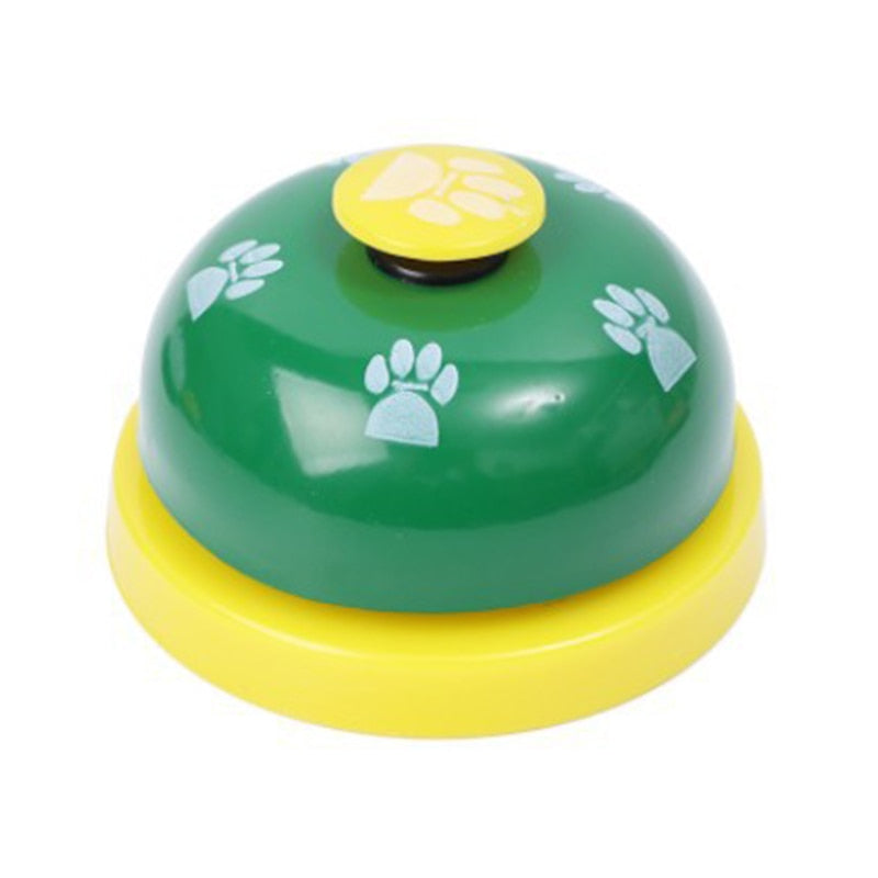 Pet Toy Training Called Dinner Small Bell Footprint Ring Dog Toys for Teddy Puppy Pet Call  Puppy Accessories Pet Toys