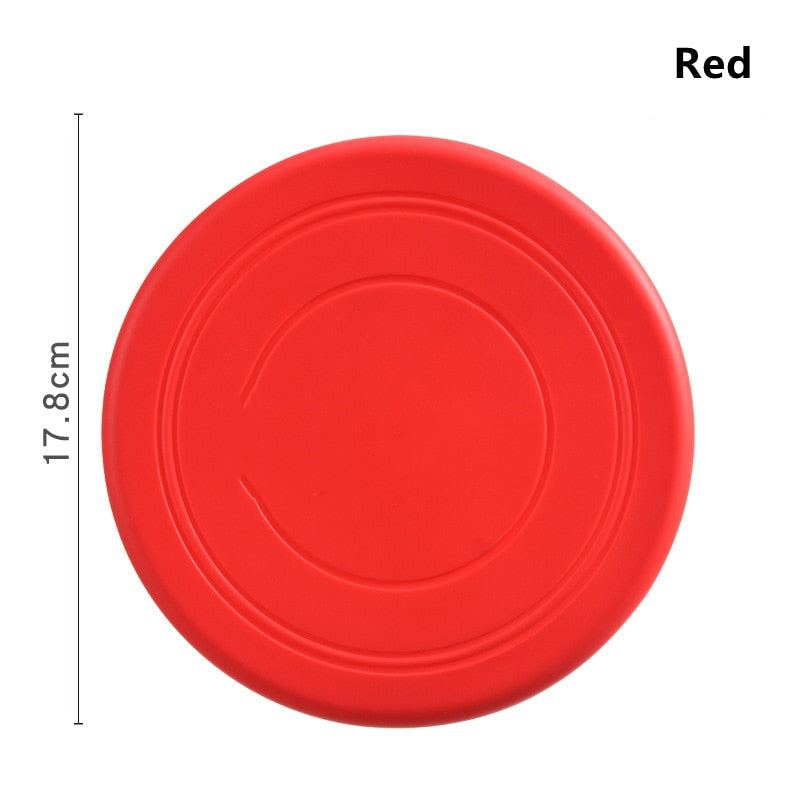 1pcs Soft Non-Slip Dog Flying Disc Silicone Game Frisbeed Anti-Chew Dog Toy Pet Puppy Training Interactive Funny Dog Supplies