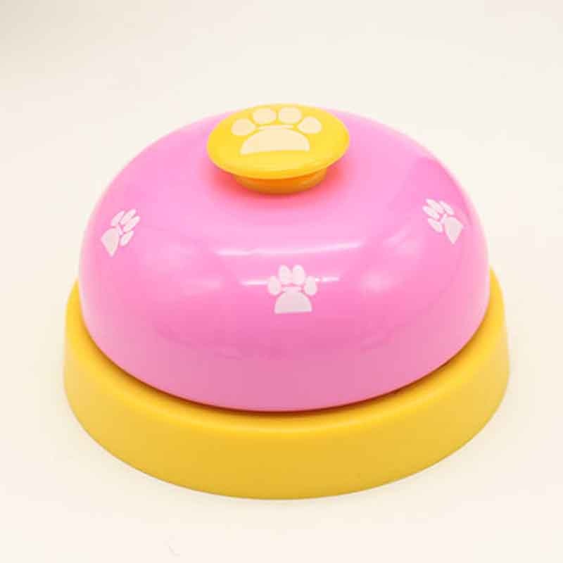 Pet Toy Training Called Dinner Small Bell Footprint Ring Dog Toys for Teddy Puppy Pet Call  Puppy Accessories Pet Toys