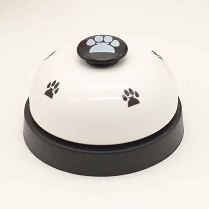 Pet Toy Training Called Dinner Small Bell Footprint Ring Dog Toys for Teddy Puppy Pet Call  Puppy Accessories Pet Toys