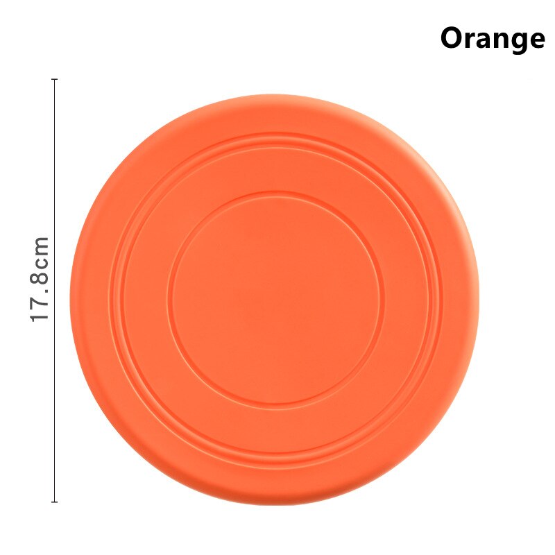 1pcs Soft Non-Slip Dog Flying Disc Silicone Game Frisbeed Anti-Chew Dog Toy Pet Puppy Training Interactive Funny Dog Supplies