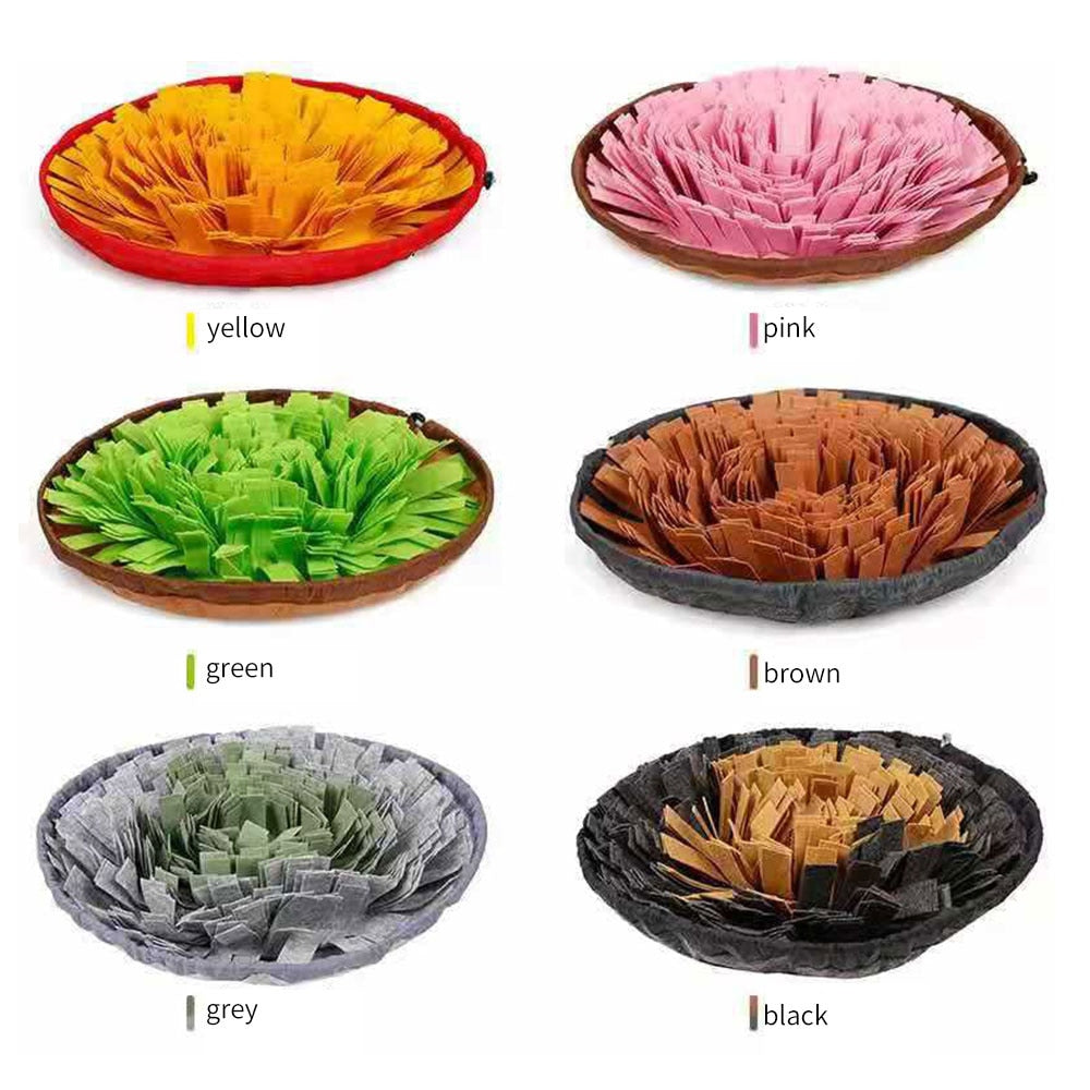 Pet Dog Snuffle Mat Nose Smell Training Sniffing Pad Dog Puzzle Toy Slow Feeding Bowl Food Dispenser Carpet Washable Dog toys