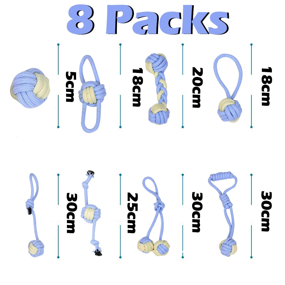 Pet Dog Toys for Large Small Dogs Toy Interactive Cotton Rope Mini Dog Toys Ball for Dogs Accessories Toothbrush Chew Puppy Toy