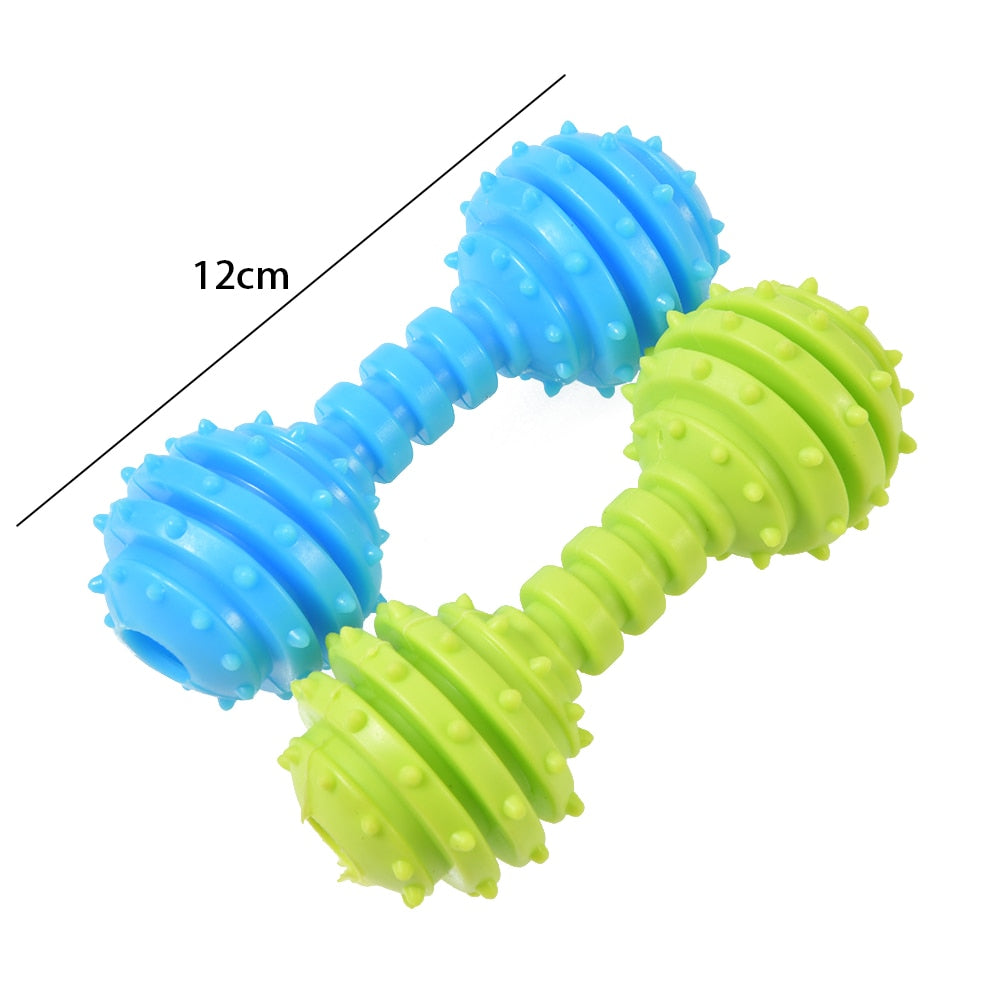 1PC Pet Toys for Small Dogs Rubber Resistance To Bite Dog Toy Teeth Cleaning Chew Training Toys Pet Supplies Random Color