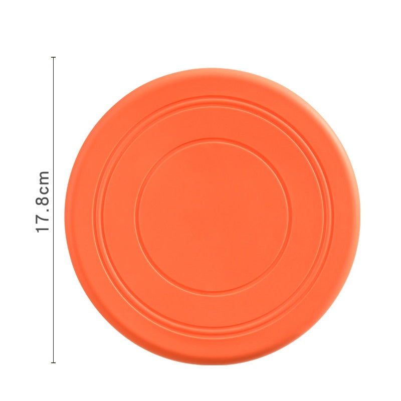1pcs Soft Non-Slip Dog Flying Disc Silicone Game Frisbeed Anti-Chew Dog Toy Pet Puppy Training Interactive Funny Dog Supplies