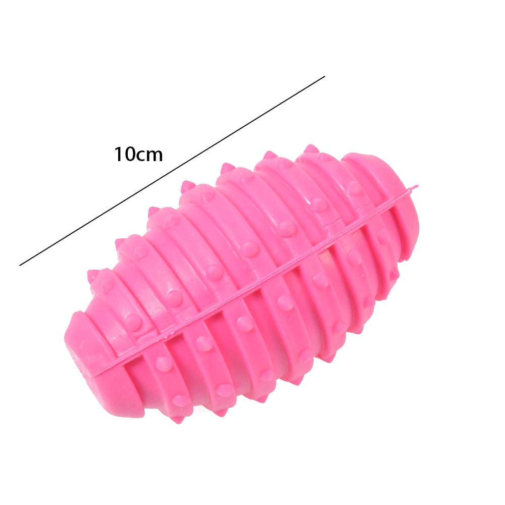 1PC Pet Toys for Small Dogs Rubber Resistance To Bite Dog Toy Teeth Cleaning Chew Training Toys Pet Supplies Random Color