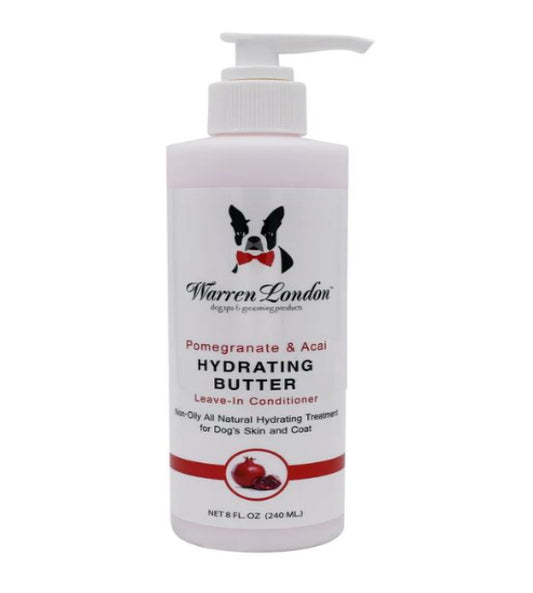Warren London Hydrating Butter for Dogs, Pomegranate and Acai, 8 Oz