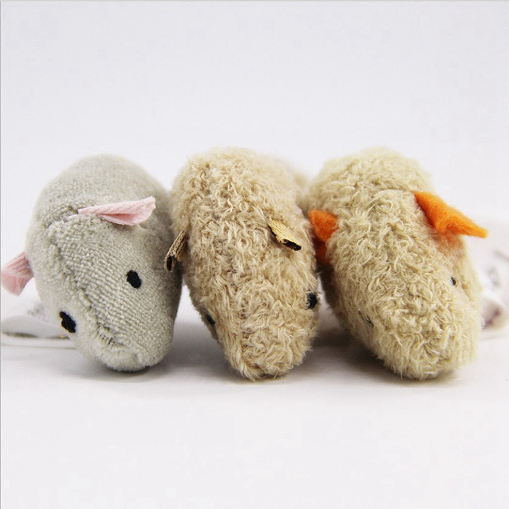 3Pcs New Plush Simulation Mouse Cat Toy Bite Resistance Plush Mouse Cat Scratch Interactive Mouse Toy Palying Toy For Cat Kitten