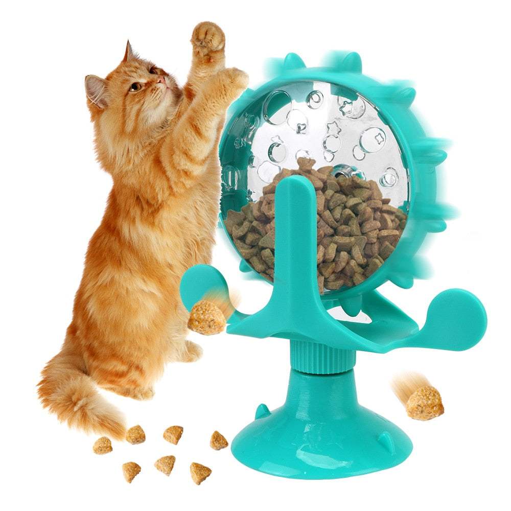 Dog Leaky Food Feeder Toys Interactive Rotatable Wheel Toy for Kitty Cat Dog Pet Products Accessories