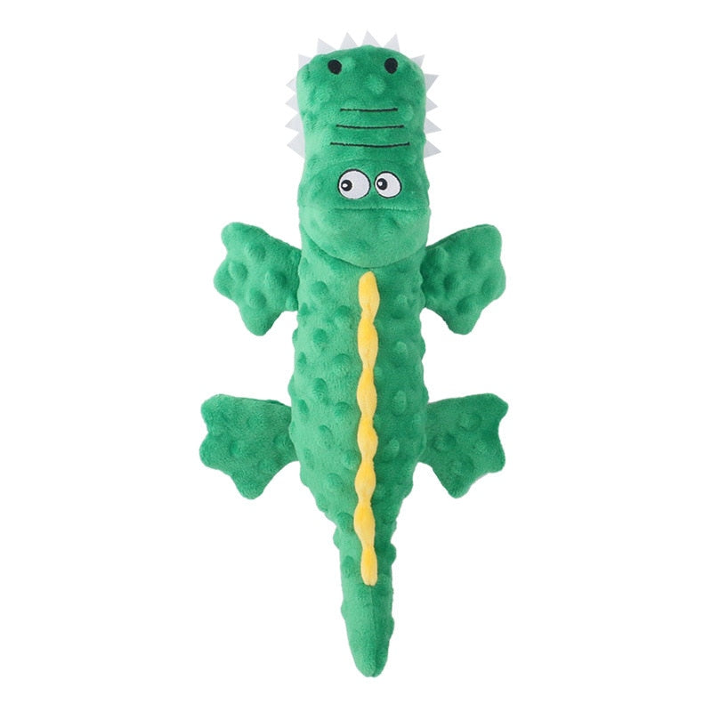 New Pets Plush Squeaky Dog Toys Funny Crocodile Shaped Chew Cleaning Teeth Toy Puppy Training Interactive Supplies