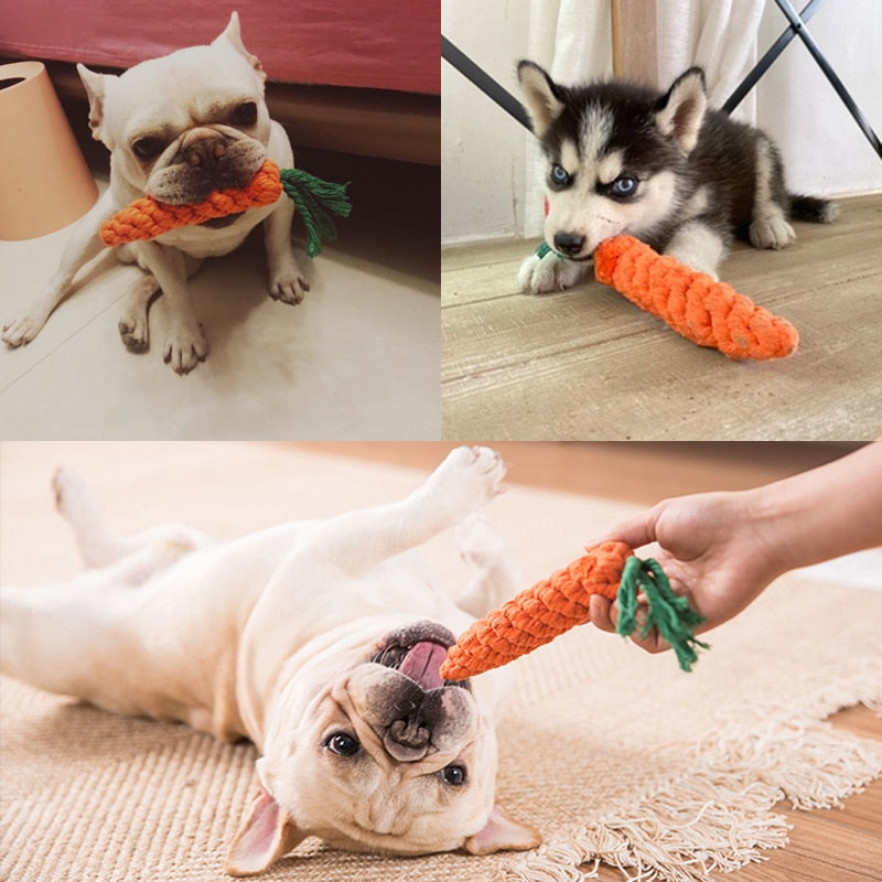 1pc Pet Dog Toys Cartoon Animal Dog Chew Toys Durable Braided Bite Resistant Puppy Molar Cleaning Teeth Cotton Rope Toy