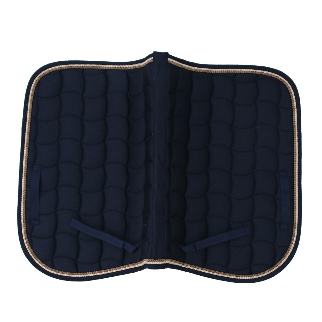 Cotton Quilted Horse Saddle Cloth Equestrian Saddle Pads with Piped Edge 69x50cm Horse Equipment седло для лошади