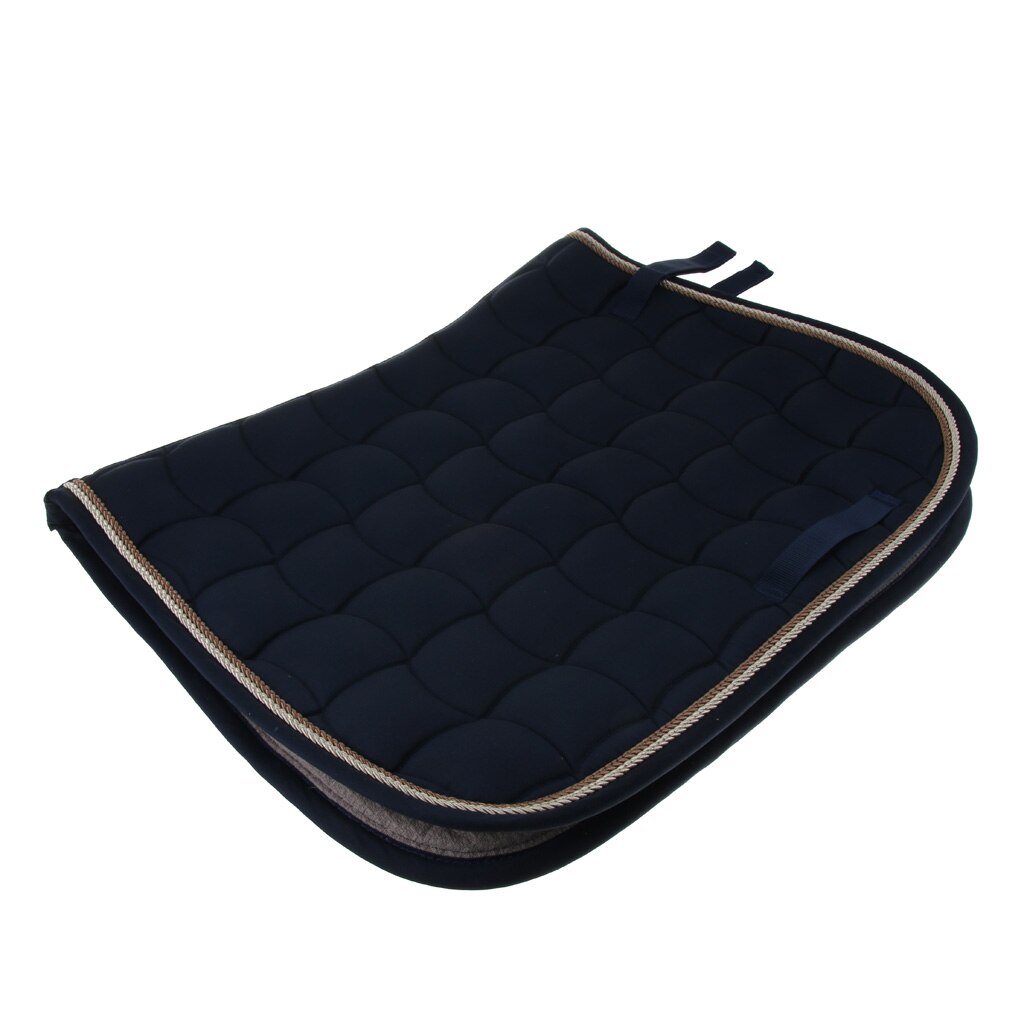Cotton Quilted Horse Saddle Cloth Equestrian Saddle Pads with Piped Edge 69x50cm Horse Equipment седло для лошади