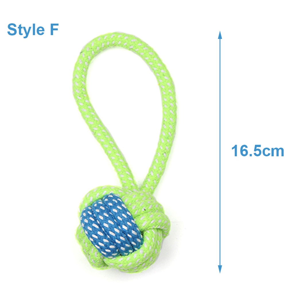 Dog Toy Rope Ball Toy for Small Medium Dogs Outdoor Training Toy for Dogs Teeth Cleaning Tug Toy Interactive Knot Rope TY0078