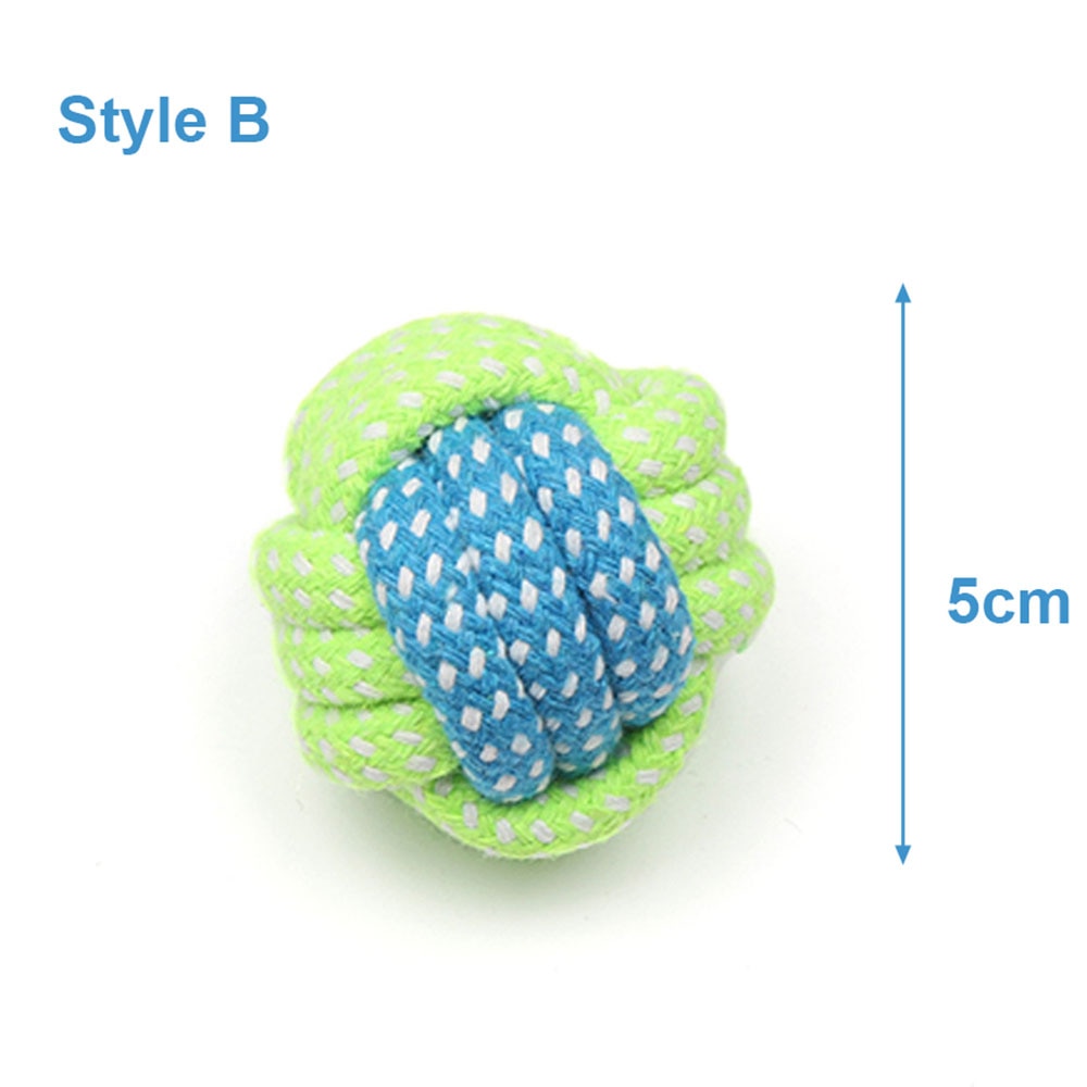 Dog Toy Rope Ball Toy for Small Medium Dogs Outdoor Training Toy for Dogs Teeth Cleaning Tug Toy Interactive Knot Rope TY0078