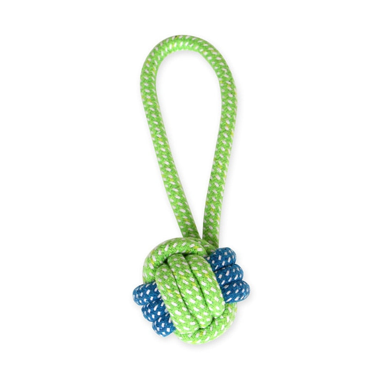 1pc Pet Dog Toy Rope Double Knot Cotton Braided Dog Rope Toy Puppy Chew Toy Cleaning Tooth Toys For dogs pet supplies petshop
