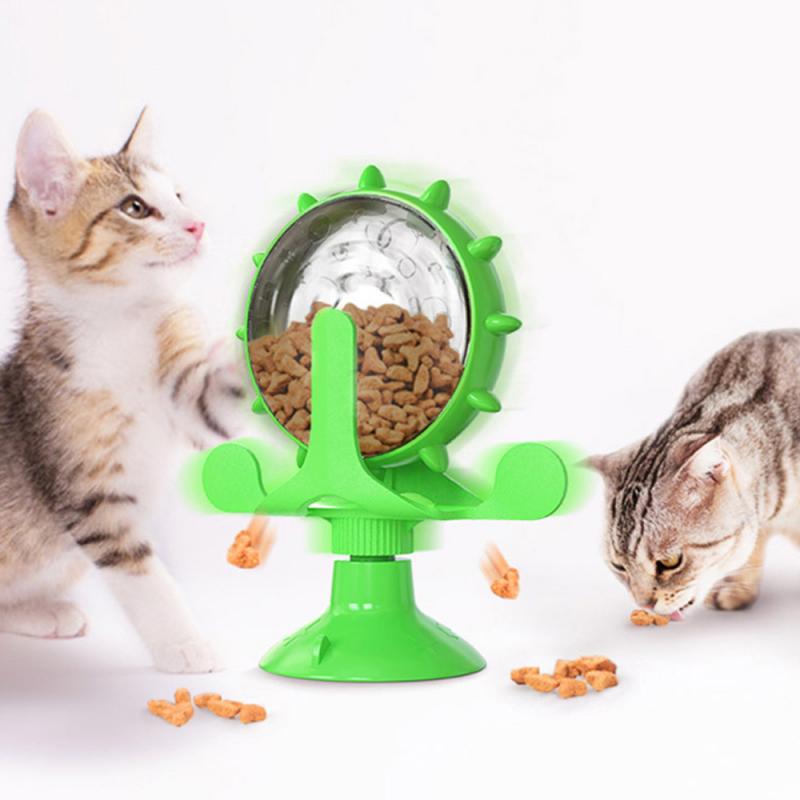 Dog Leaky Food Feeder Toys Interactive Rotatable Wheel Toy for Kitty Cat Dog Pet Products Accessories