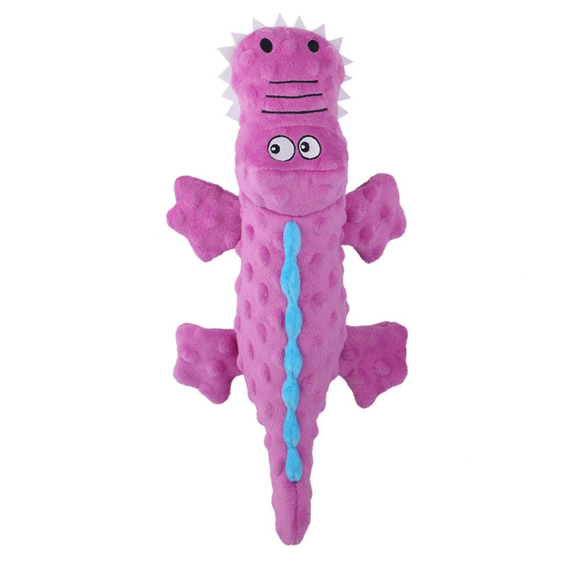 New Pets Plush Squeaky Dog Toys Funny Crocodile Shaped Chew Cleaning Teeth Toy Puppy Training Interactive Supplies