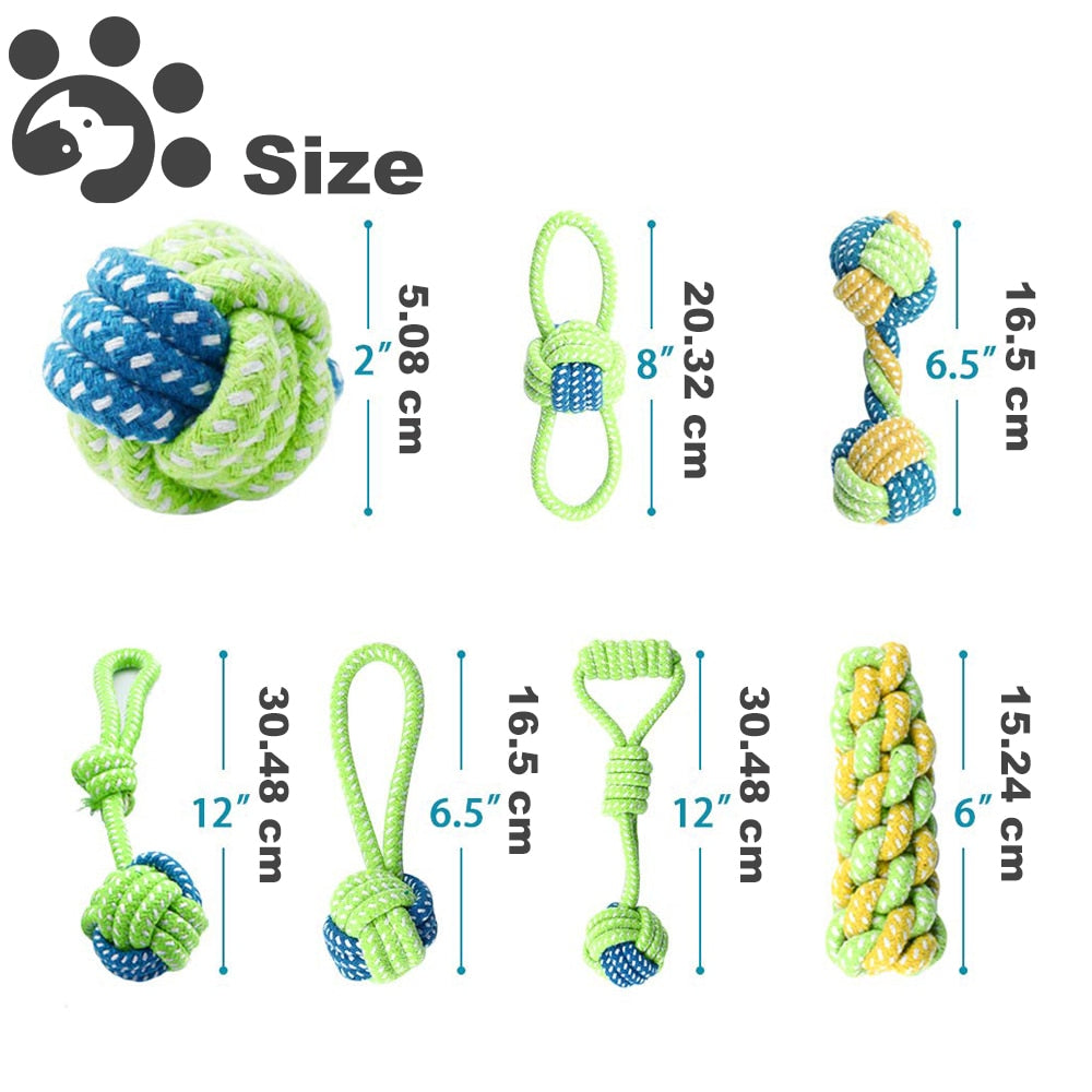 Pet Dog Toys for Large Small Dogs Toy Interactive Cotton Rope Mini Dog Toys Ball for Dogs Accessories Toothbrush Chew Puppy Toy