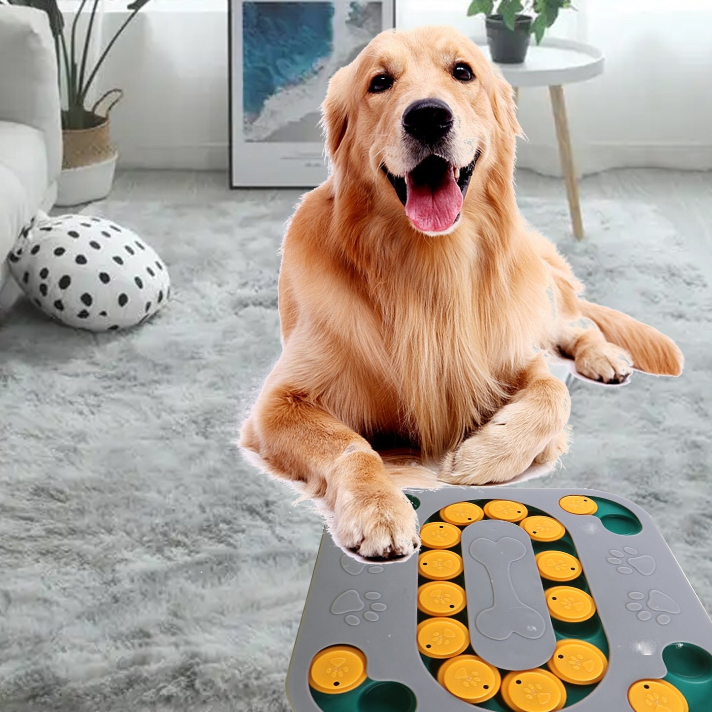 Dog Puzzle Toys Puppy Puzzle Toy Slow Feeder Food Dispenser Interactive Pet Toy For IQ Training Mental Enrichment Large Smart