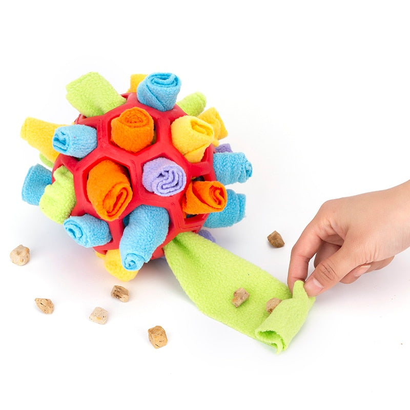 Interactive Dog Puzzle Toys Slow Feeder Training Encourage Natural Foraging Skills Portable Pet Snuffle Ball Toy  dog items