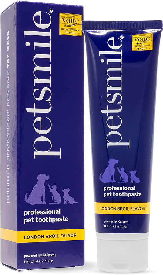 Petsmile Professional Dog Toothpaste | VOHC Approved Clinically Proven Plaque and Tartar Control Toothpaste | Made in USA, Human Grade Ingredients Healthier Mouth Fresher Breath